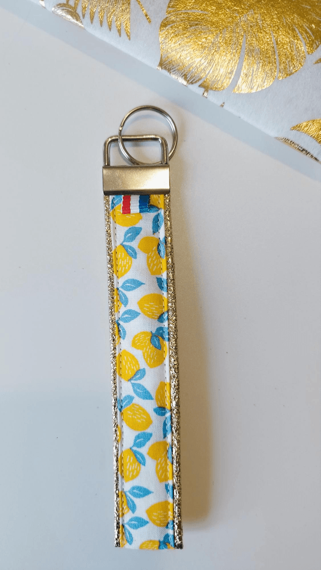 Porte-clé citrons fraises
