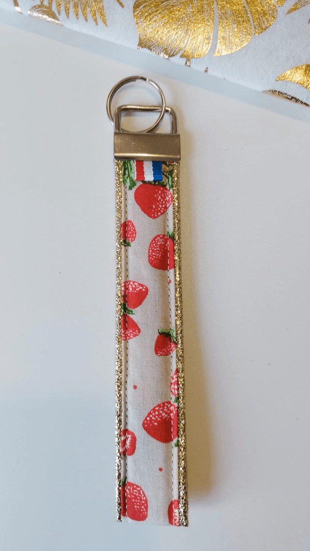 Porte-clé citrons fraises