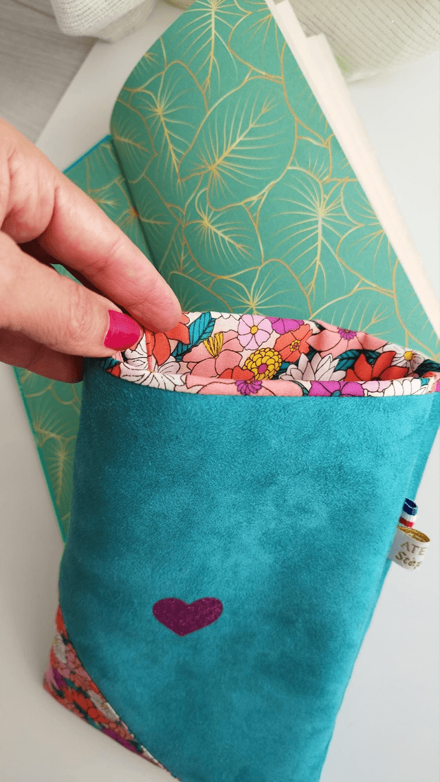 Housse de livre Turquoise 