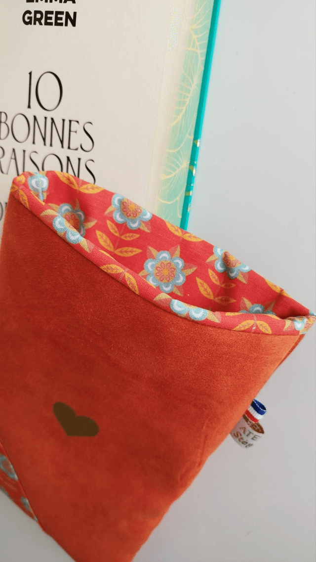 Housse de livre Orange 