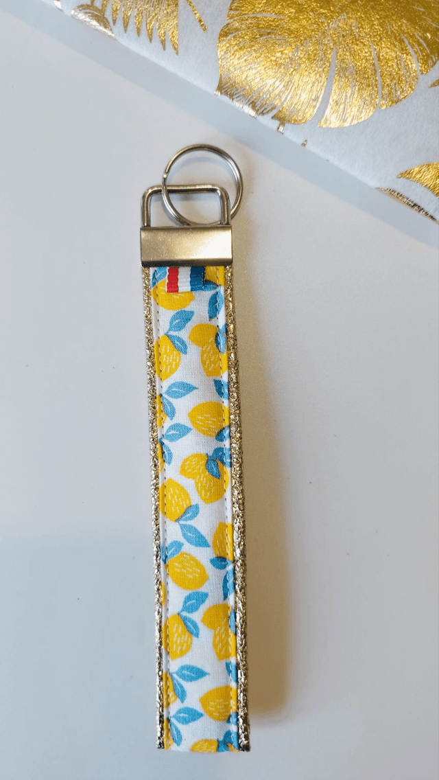 Porte-clé citrons fraises