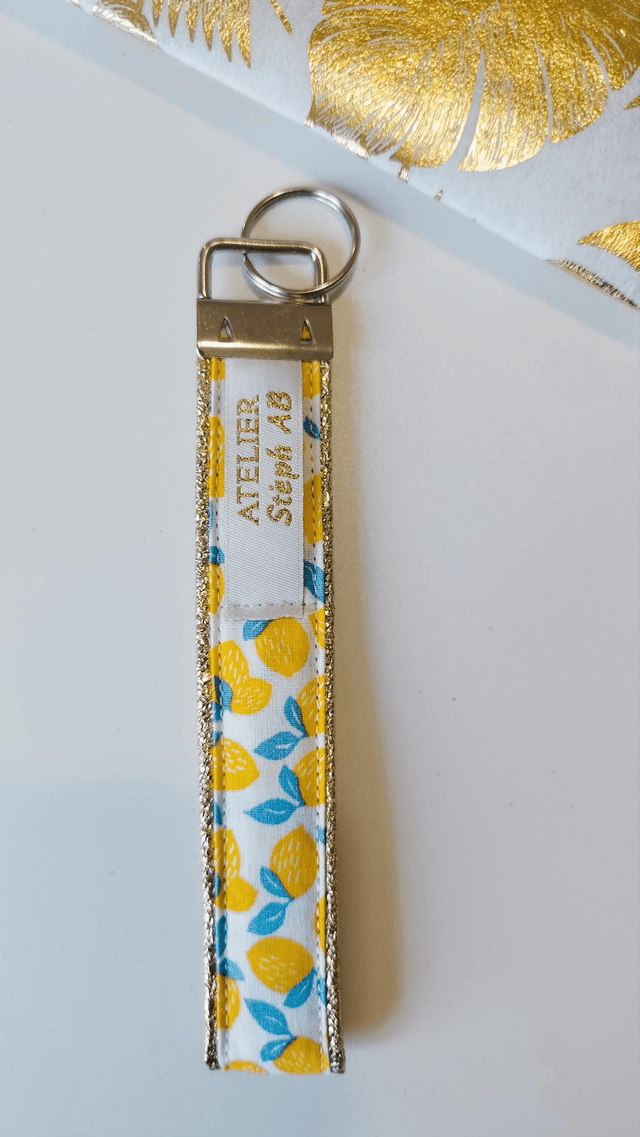 Porte-clé citrons fraises