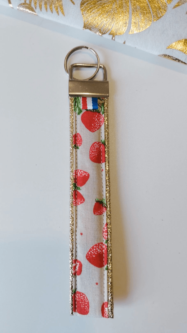 Porte-clé citrons fraises