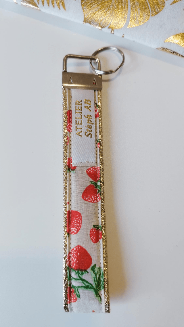 Porte-clé citrons fraises