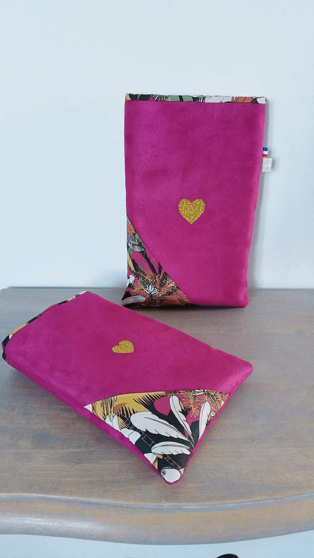 Housse de livre Fushia 